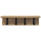 vidaXL Τοίχου Κρεμάστρα Επιτοίχιο Artisan Oak 40 x 10,5 x 10,5 εκ