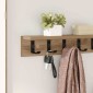 vidaXL Τοίχου Κρεμάστρα Επιτοίχιο Artisan Oak 60 x 10,5 x 10,5 εκ