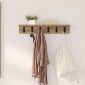 vidaXL Τοίχου Κρεμάστρα Επιτοίχιο Artisan Oak 60 x 10,5 x 10,5 εκ