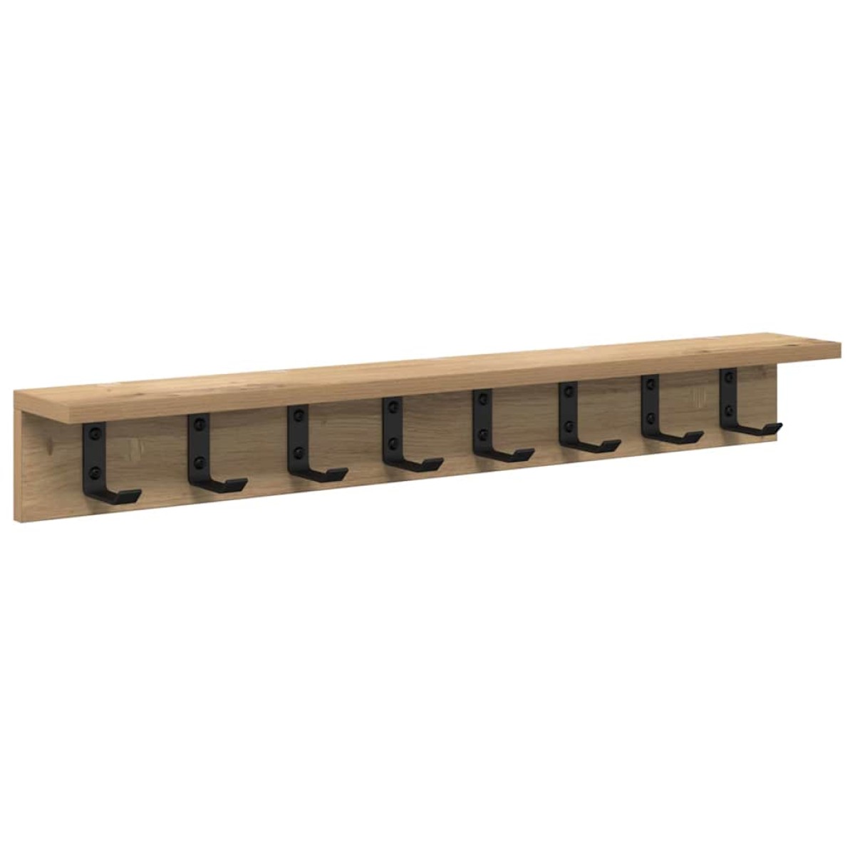 vidaXL Τοίχου Κρεμάστρα Επιτοίχιο Artisan Oak 80 x 10,5 x 10,5 εκ