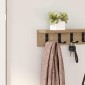 vidaXL Τοίχου Κρεμάστρα Επιτοίχιο Artisan Oak 80 x 10,5 x 10,5 εκ