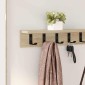 vidaXL Τοίχου Κρεμάστρα Επιτοίχιο Δρύς Sonoma 100 x 10,5 x 10,5 εκ