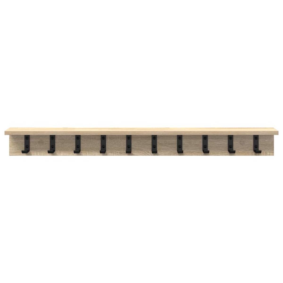 vidaXL Τοίχου Κρεμάστρα Επιτοίχιο Δρύς Sonoma 100 x 10,5 x 10,5 εκ