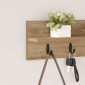vidaXL Τοίχου Κρεμάστρα Επιτοίχιο Artisan Oak 60 x 10,5 x 18 εκ