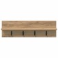 vidaXL Τοίχου Κρεμάστρα Επιτοίχιο Artisan Oak 60 x 10,5 x 18 εκ