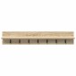 vidaXL Τοίχου Κρεμάστρα Επιτοίχιο Δρύς Sonoma 100 x 10,5 x 18 εκ