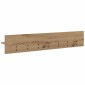 vidaXL Τοίχου Κρεμάστρα Επιτοίχιο Artisan Oak 100 x 10,5 x 18 εκ