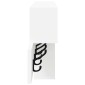 vidaXL Τοίχου Κρεμάστρα Επιτοίχιο Λευκό 100 x 12 x 43,5 εκ