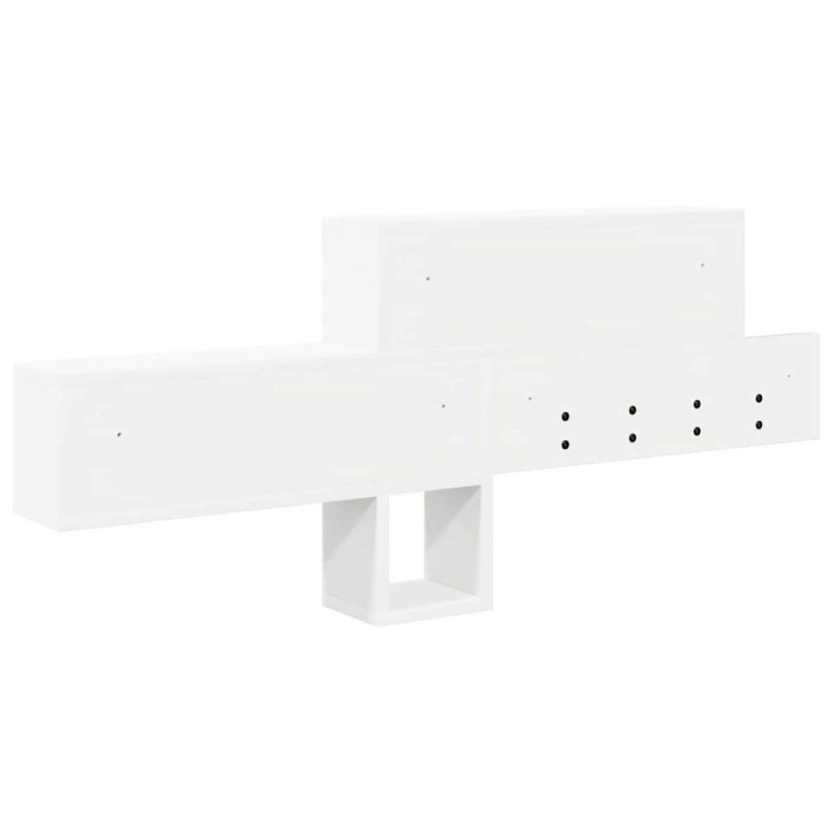 vidaXL Τοίχου Κρεμάστρα Επιτοίχιο Λευκό 100 x 12 x 43,5 εκ
