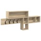 vidaXL Τοίχου Κρεμάστρα Επιτοίχιο Δρύς Sonoma 100 x 12 x 43,5 εκ