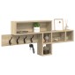 vidaXL Τοίχου Κρεμάστρα Επιτοίχιο Δρύς Sonoma 100 x 12 x 43,5 εκ