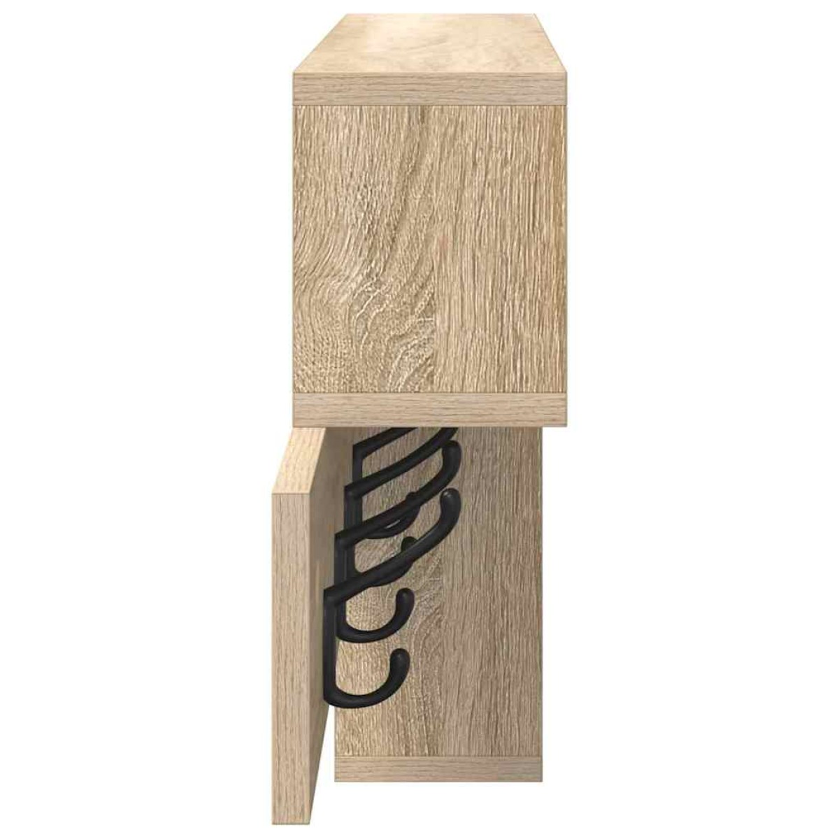 vidaXL Τοίχου Κρεμάστρα Επιτοίχιο Δρύς Sonoma 100 x 12 x 43,5 εκ