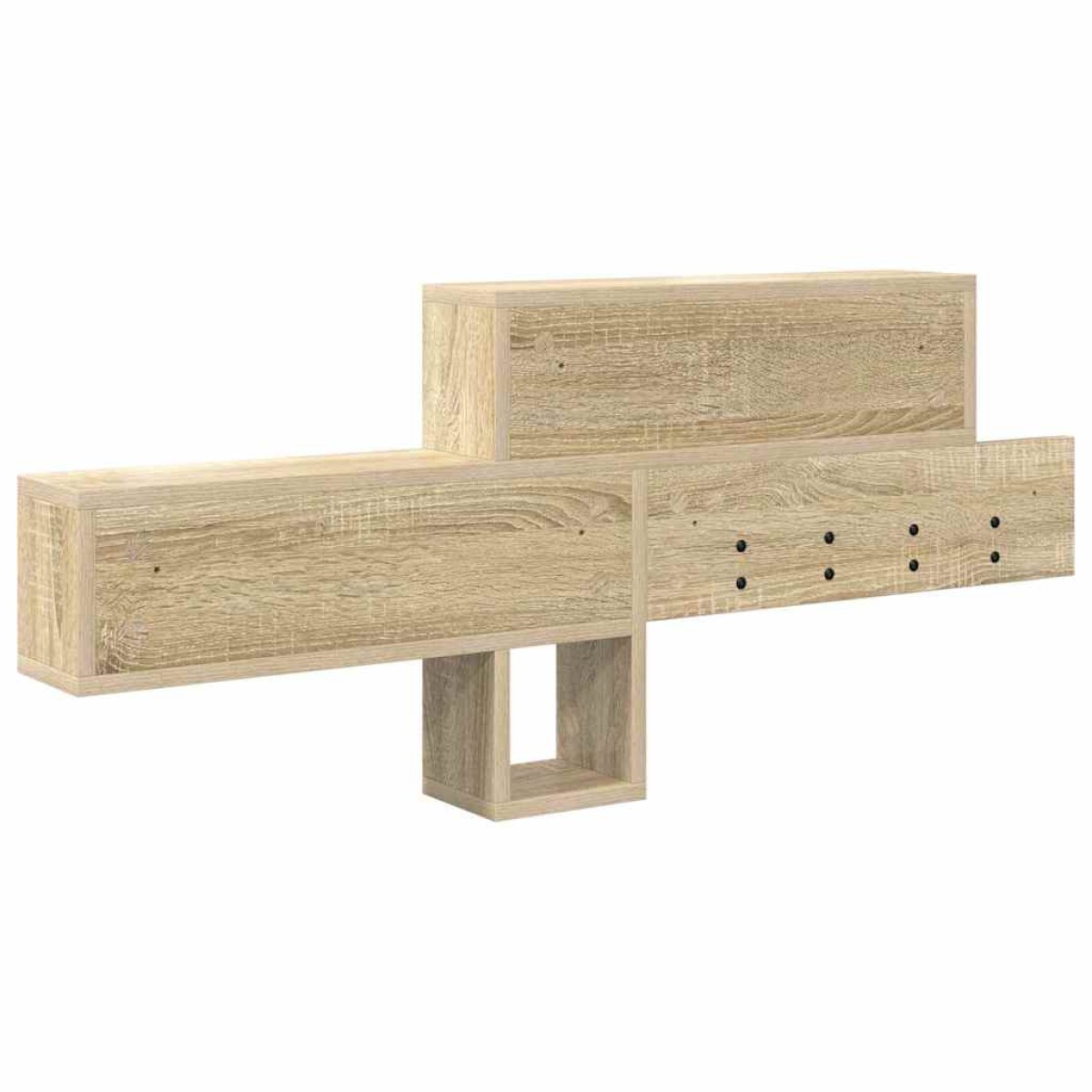 vidaXL Τοίχου Κρεμάστρα Επιτοίχιο Δρύς Sonoma 100 x 12 x 43,5 εκ
