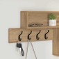 vidaXL Τοίχου Κρεμάστρα Επιτοίχιο Artisan Oak 100 x 12 x 43,5 εκ