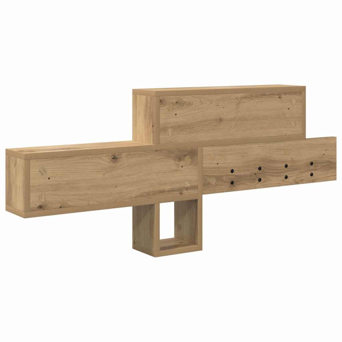 vidaXL Τοίχου Κρεμάστρα Επιτοίχιο Artisan Oak 100 x 12 x 43,5 εκ
