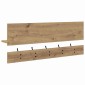 vidaXL Τοίχου Κρεμάστρα Επιτοίχιο Artisan Oak 90 x 15 x 36 εκ.