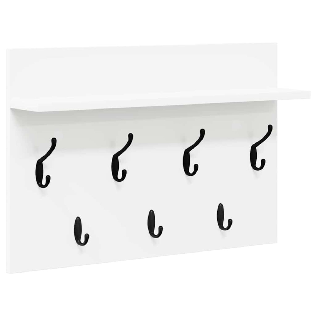 vidaXL Τοίχου Κρεμάστρα Επιτοίχιο Λευκό 60 x 40 x 12 cm