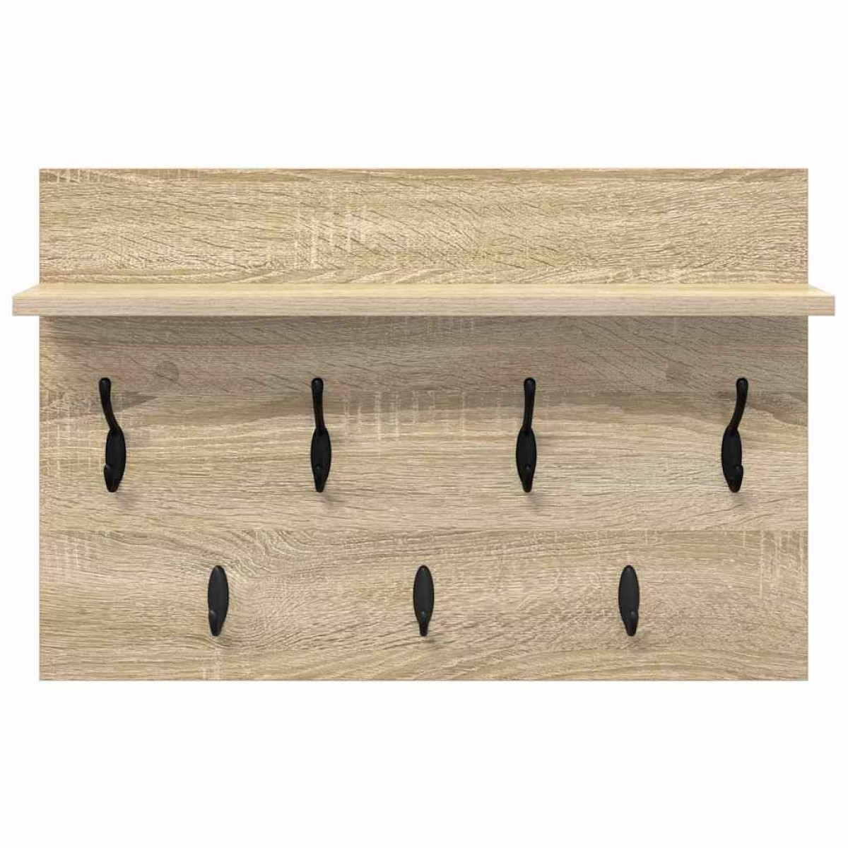 vidaXL Τοίχου Κρεμάστρα Επιτοίχιο Δρύς Sonoma 60 x 40 x 12 cm