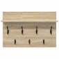 vidaXL Τοίχου Κρεμάστρα Επιτοίχιο Δρύς Sonoma 60 x 40 x 12 cm
