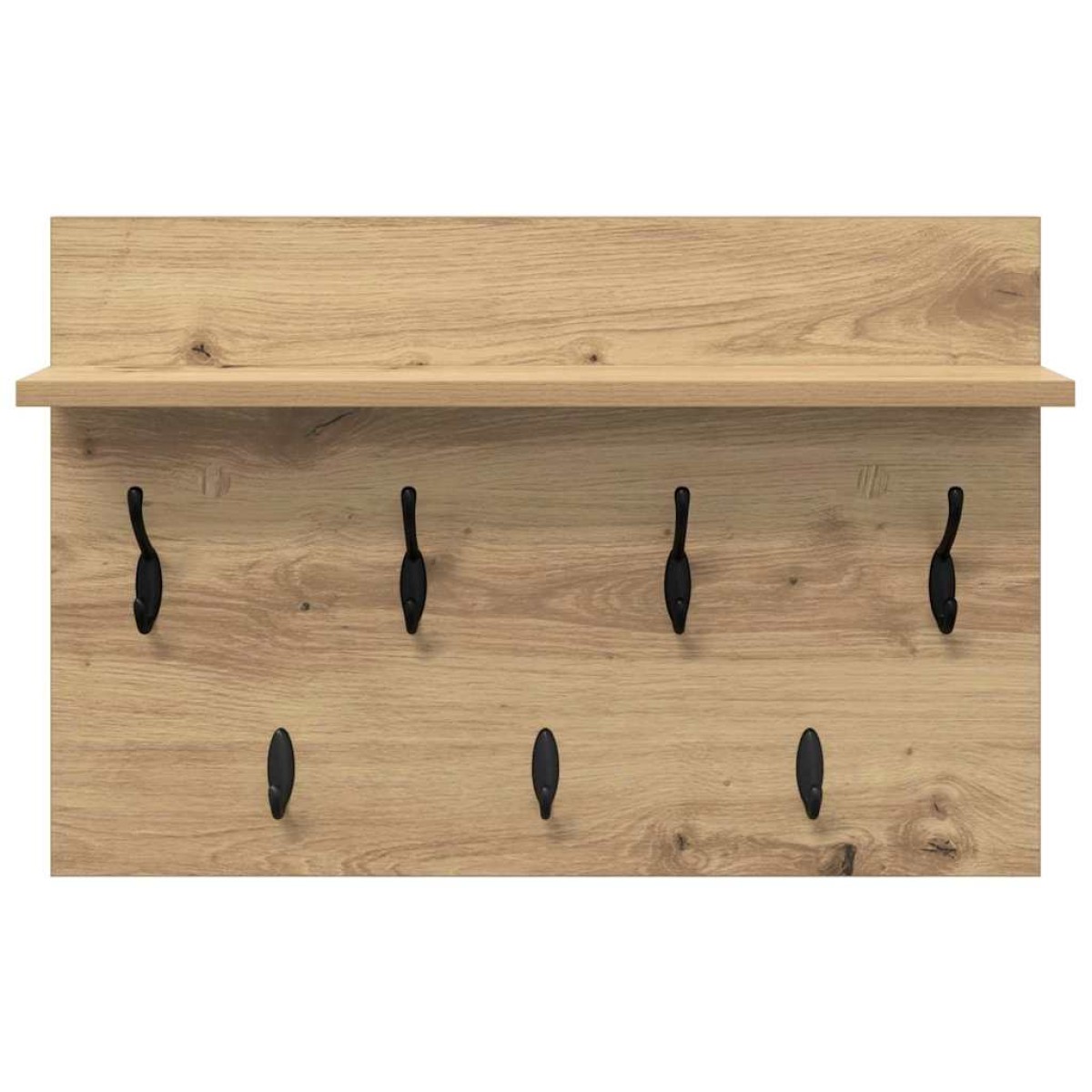 vidaXL Τοίχου Κρεμάστρα Επιτοίχιο Artisan Oak 60 x 40 x 12 cm