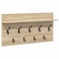 vidaXL Τοίχου Κρεμάστρα Επιτοίχιο Δρύς Sonoma 80 x 40 x 12 cm