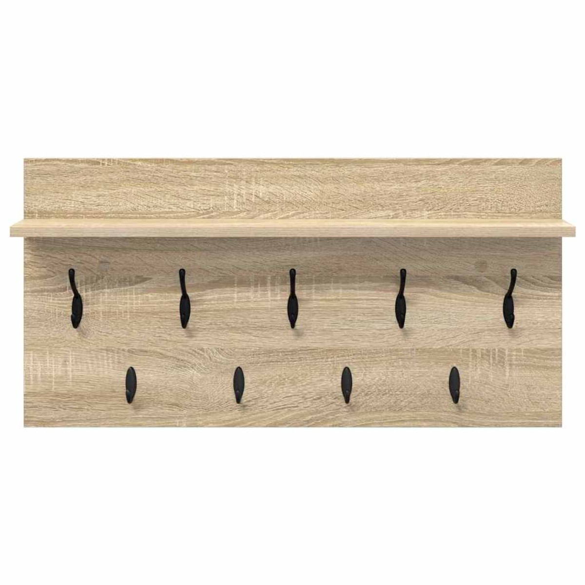 vidaXL Τοίχου Κρεμάστρα Επιτοίχιο Δρύς Sonoma 80 x 40 x 12 cm