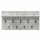 vidaXL Τοίχου Κρεμάστρα Επιτοίχιο Σκυρόδεμα Γκρι 80 x 40 x 12 cm