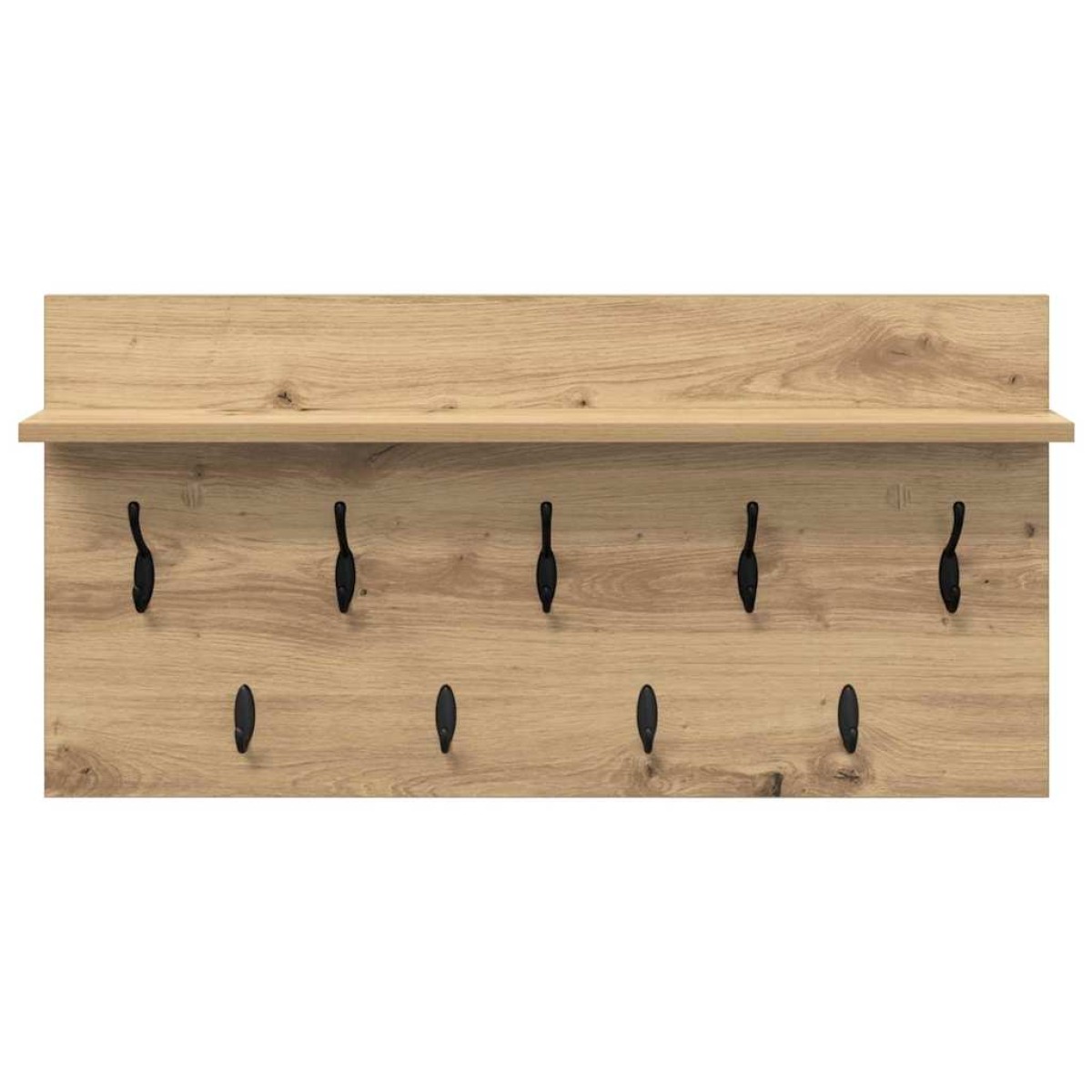 vidaXL Τοίχου Κρεμάστρα Επιτοίχιο Artisan Oak 80 x 40 x 12 cm