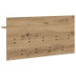 vidaXL Τοίχου Κρεμάστρα Επιτοίχιο Artisan Oak 80 x 40 x 12 cm