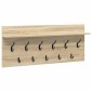 vidaXL Τοίχου Κρεμάστρα Επιτοίχιο Δρύς Sonoma 100 x 40 x 12 εκ