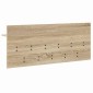 vidaXL Τοίχου Κρεμάστρα Επιτοίχιο Δρύς Sonoma 100 x 40 x 12 εκ