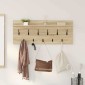 vidaXL Τοίχου Κρεμάστρα Επιτοίχιο Δρύς Sonoma 100 x 40 x 12 εκ