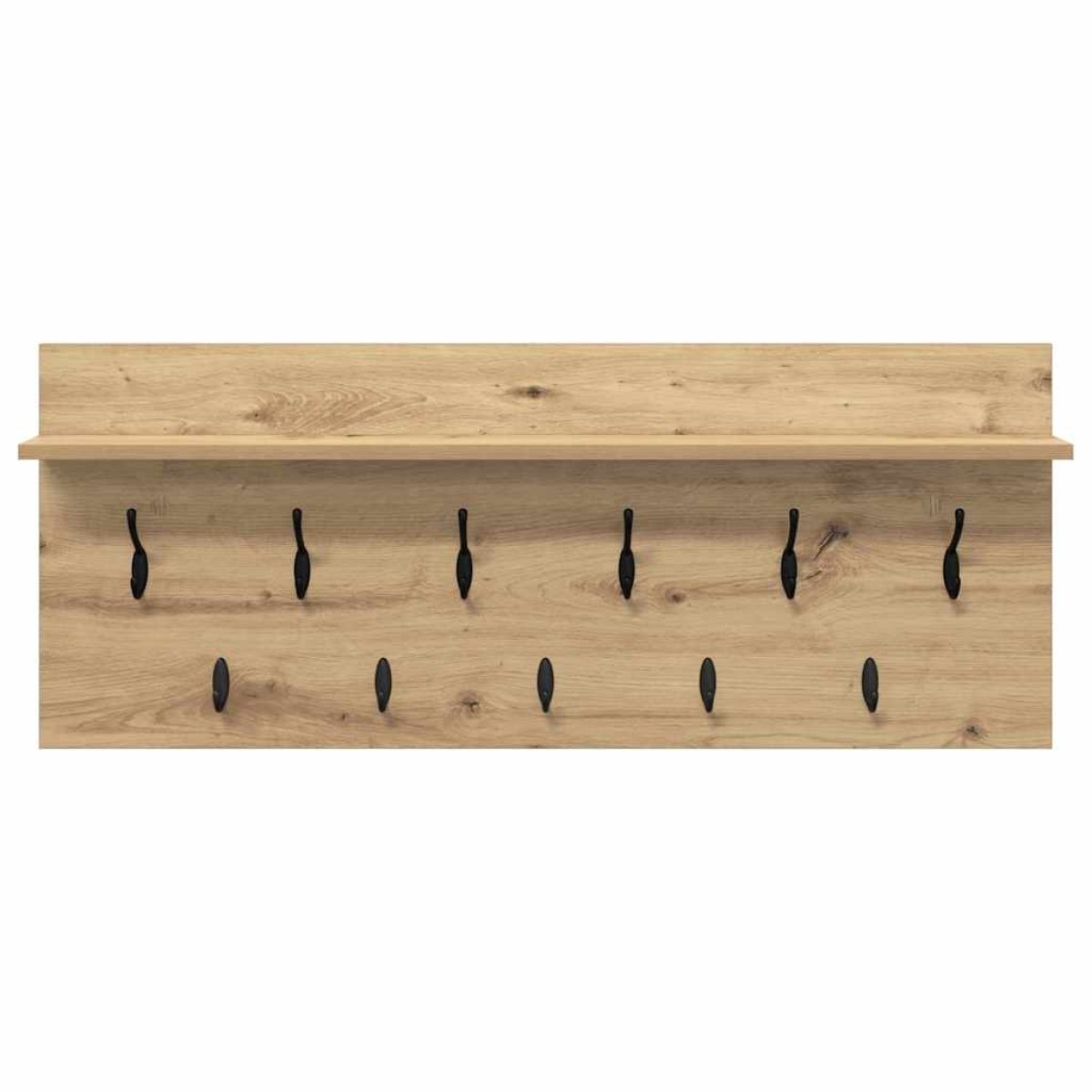 vidaXL Τοίχου Κρεμάστρα Επιτοίχιο Artisan Oak 100 x 40 x 12 εκ