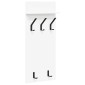 vidaXL Τοίχου Κρεμάστρα Επιτοίχιο Λευκό 40 x 10 x 90 εκ.