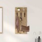 vidaXL Τοίχου Κρεμάστρα Επιτοίχιο Artisan Oak 40 x 10 x 90 εκ.