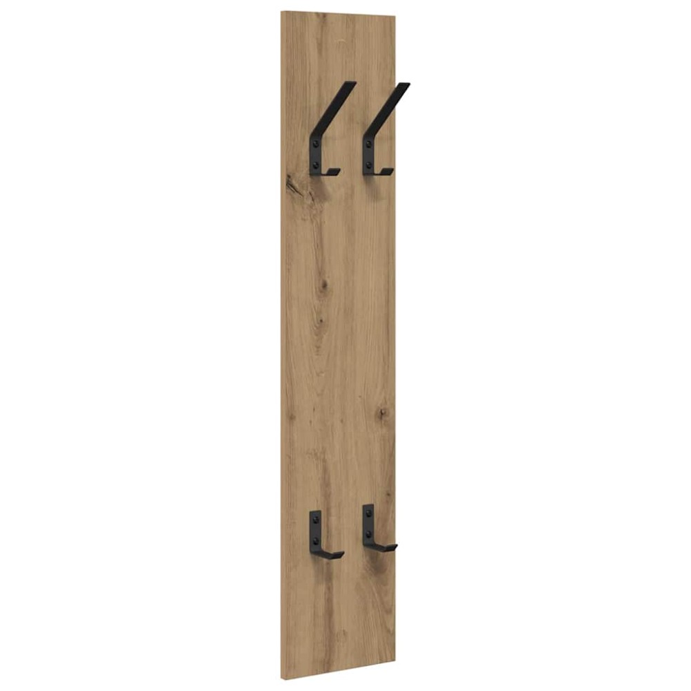 vidaXL Τοίχου Κρεμάστρα Επιτοίχιο Artisan Oak 20 x 1,5 x 100 εκ