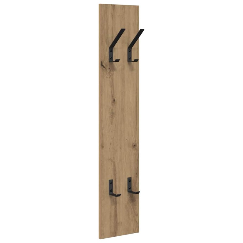 vidaXL Τοίχου Κρεμάστρα Επιτοίχιο Artisan Oak 20 x 1,5 x 100 εκ