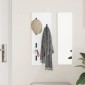 vidaXL Τοίχου Κρεμάστρα Επιτοίχιο Λευκό 30 x 1,5 x 80 εκ.