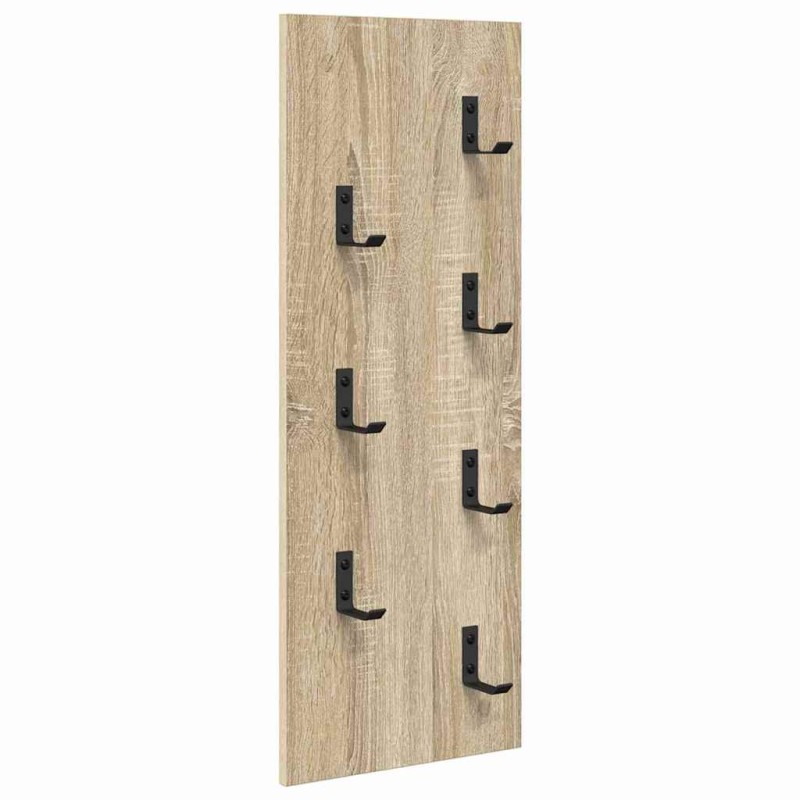 vidaXL Τοίχου Κρεμάστρα Επιτοίχιο Δρύς Sonoma 30 x 1,5 x 80 εκ.