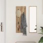 vidaXL Τοίχου Κρεμάστρα Επιτοίχιο Artisan Oak 30 x 1,5 x 80 εκ.