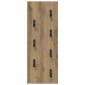 vidaXL Τοίχου Κρεμάστρα Επιτοίχιο Artisan Oak 30 x 1,5 x 80 εκ.