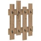 vidaXL Τοίχου Κρεμάστρα Επιτοίχιο Artisan Oak 60 x 3 x 82 εκ.