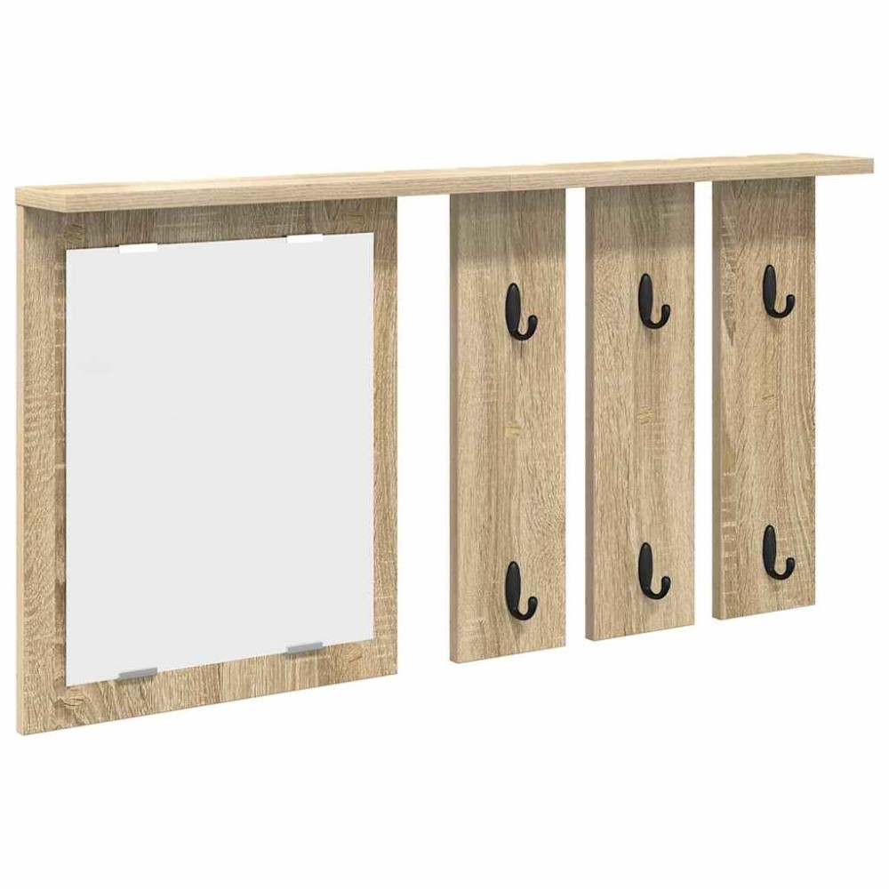vidaXL Τοίχου Κρεμάστρα Επιτοίχιο Sonoma Δρυς 85 x 10 x 45 εκ.