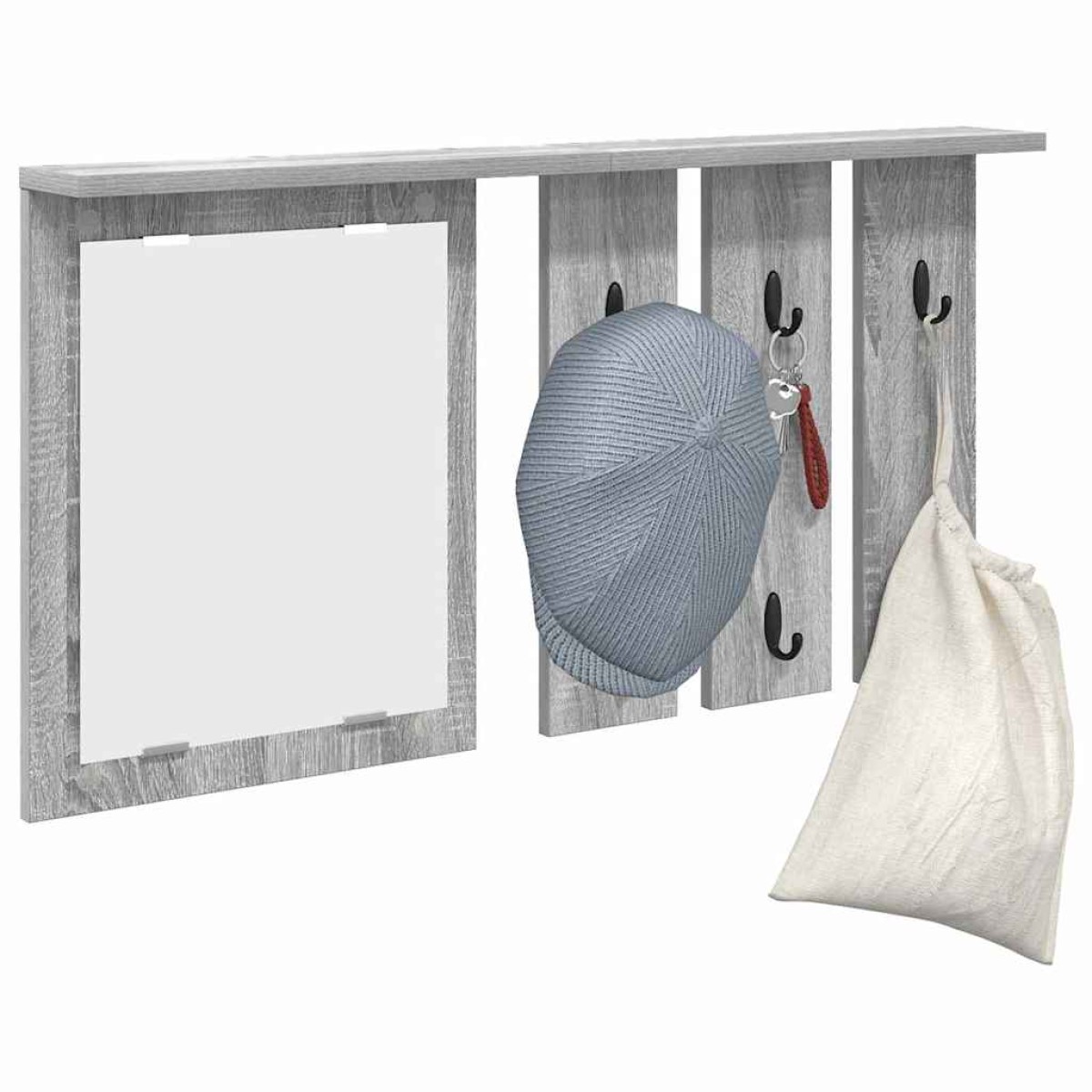 vidaXL Τοίχου Κρεμάστρα Επιτοίχιο Γκρι sonoma 85 x 10 x 45 εκ.
