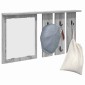 vidaXL Τοίχου Κρεμάστρα Επιτοίχιο Γκρι sonoma 85 x 10 x 45 εκ.