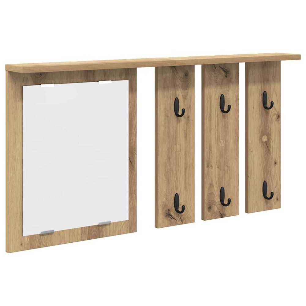 vidaXL Τοίχου Κρεμάστρα Επιτοίχιο artisan δρυς 85 x 10 x 45 εκ.