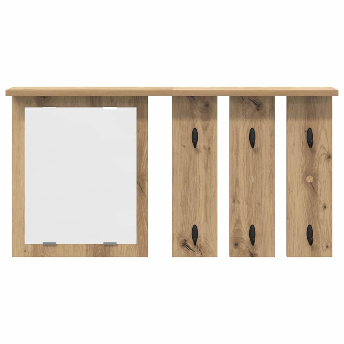 vidaXL Τοίχου Κρεμάστρα Επιτοίχιο artisan δρυς 85 x 10 x 45 εκ.