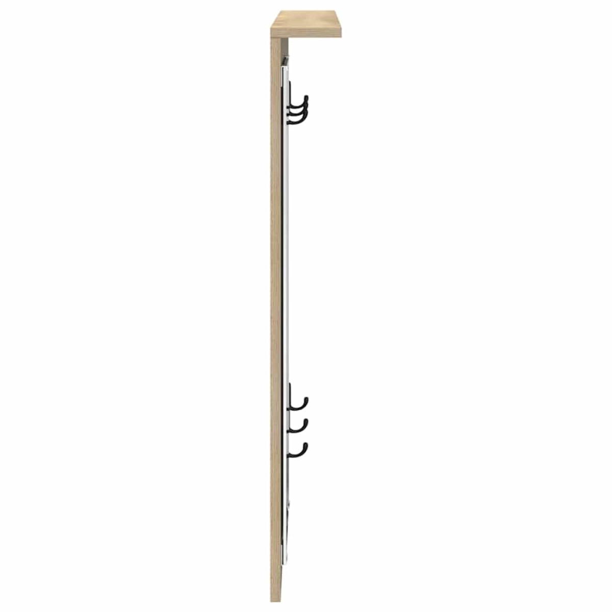 vidaXL Τοίχου Κρεμάστρα Επιτοίχιο Sonoma Δρυς 84 x 10 x 80 εκ.