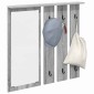 vidaXL Τοίχου Κρεμάστρα Επιτοίχιο Γκρι sonoma 84 x 10 x 80 εκ.