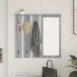 vidaXL Τοίχου Κρεμάστρα Επιτοίχιο Γκρι sonoma 84 x 10 x 80 εκ.